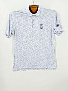 Peter Millar Summer Comfort Polo L Cocktail Print Golf Shirt Performance